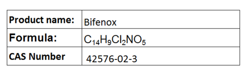 Bifenox - Water Soluble Diphenyl Ether Herbicide, Variable Application Rate, 98% Purity | Broad Spectrum Weed Control, Pre- and Post-Emergent Use, 25kg Bags