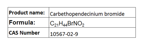 Carbethopendecinium Bromide - White Crystalline Powder, C21H40BrNO3 | Antiseptic, Disinfectant, Water Soluble