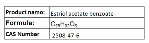 Estriol acetate benzoate