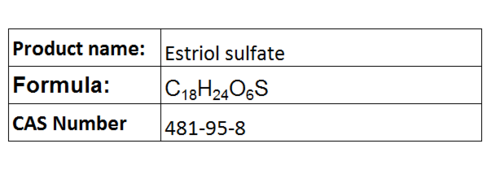 Estriol Sulfate - CââHââOâS, CAS 481-95-8 | High Water Solubility, Pregnancy Marker, 99% Purity, Sealed Packaging