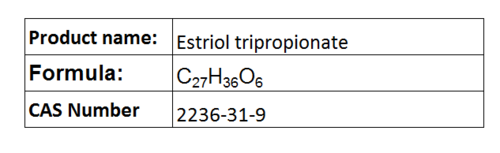 Estriol tripropionate