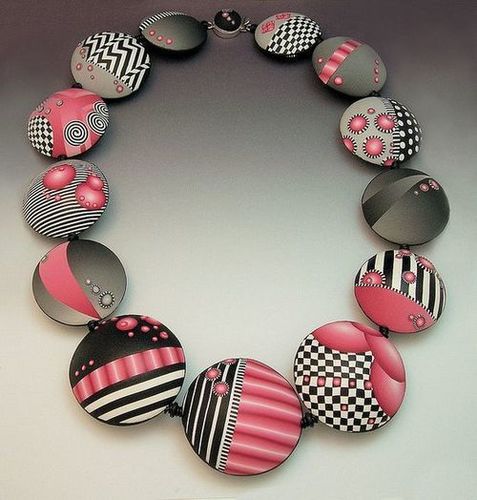 Polymer Clay Jewellery - Standard Size Necklace Set | Ideal for Anniversary, Engagement, Gift, Party, Wedding - Women's Accessories in Clay