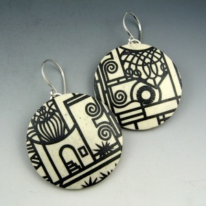 Polymer Clay Jewellery - Clay Stud Earrings | Perfect for Parties & Gifts Stylish Design for Women
