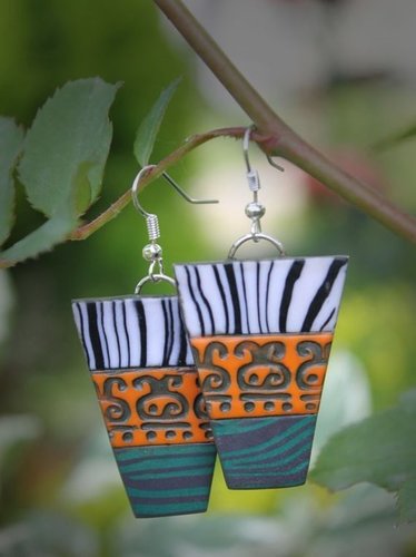Polymer Clay Jewellery - Clay Material Standard Size | Stud Earrings for Women Perfect for Gifts and Parties