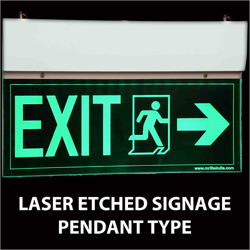 Laser Etched Signage Pendant Type