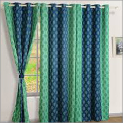 Green And Blue Designer Curtain