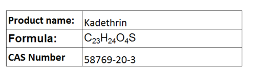 Kadethrin - Chemical Formula C23H34O4S, 25kg Drums | Potent Knockdown, Light-Sensitive Insecticide, Pest Control