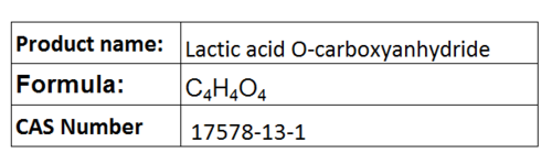 Lactic acid O-carboxyanhydride