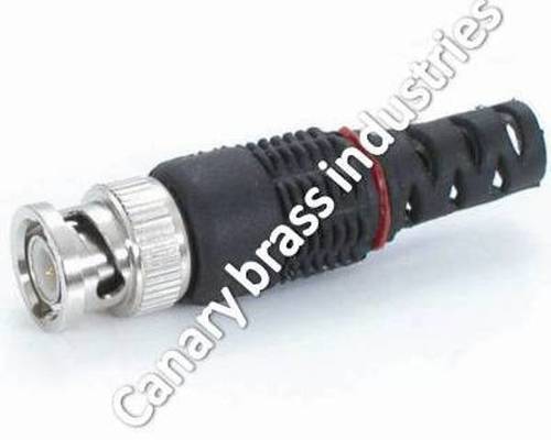 BNC Plug - Brass, Gold-Plated, 50 Ohms, DC-6GHz | Secure Connection, Reliable Signal, Easy Installation