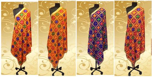 Chiffon Dupatta with phulkari work