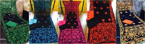 kantha work Chiffon dupata