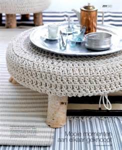 Natural Stool Macrame Cotton