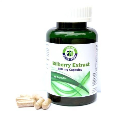 Herbal Product Bilberry Extract Capsules