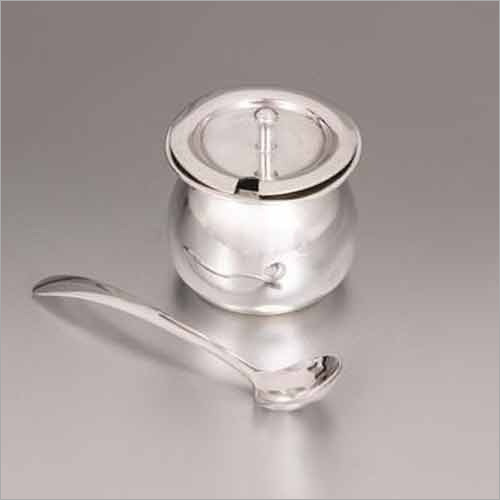 Silver Plated Ghee Pot