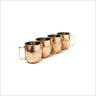 Copper Coffee Mug Set - 4 Piece