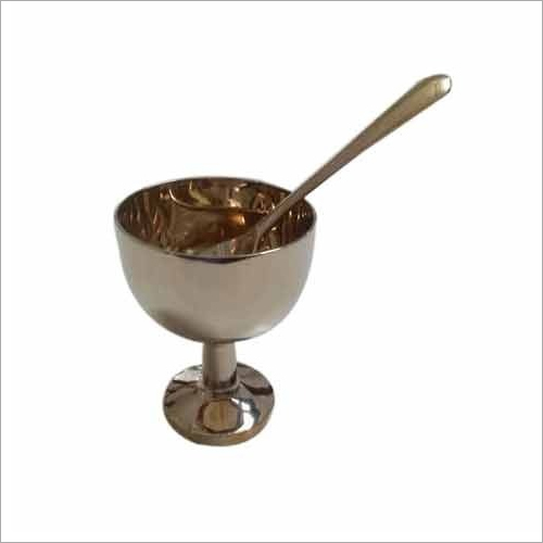 Bronze Ice Cream Cup and Bowl