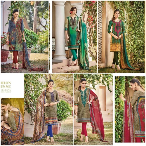 Omtex Khadi Cotton Suit Sets - Multiple Colors, Embroidery, 5 Pieces Combo, Ready to Dispatch