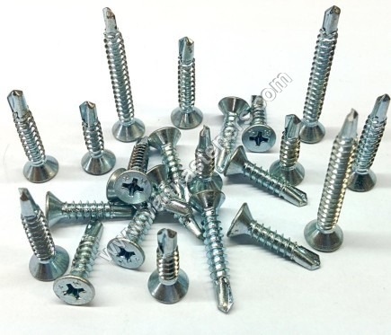 CSK Head Ribbed SDS (Zinc)