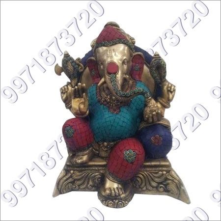 Metal Ganesha Sculpture