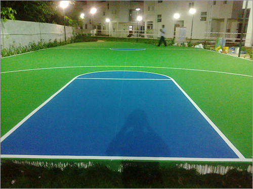 Navloor Chennai Basketball Court Acrylic Paint