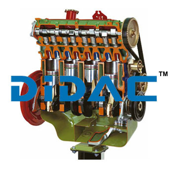 OHC Petrol Engine With Timing Belt Cutaway