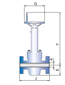 HIGH TEMPERATURE SERVICE GATE VALVE