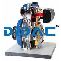 Single Cylinder Four Stroke Diesel Engine Air Cooled Cutaway - Color: Grey