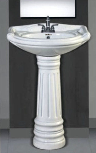 Rajwadi Set Pedestal Wash Basin