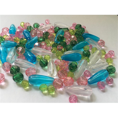 Clear Acrylic Beads