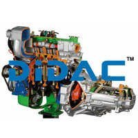 Fwd Diesel Engine With A Gearbox Cutaway - Color: Grey