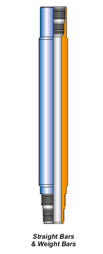 Straight Bars & Weight Bars - Stainless Steel & Mild Steel | Industrial Application for Cleanout, Fishing, and Retrieval Operations, Multiple Lengths and Weights Available