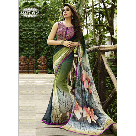 Floral Printed Sarees