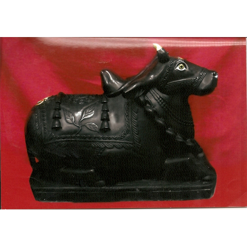 Black Marble Nandi Statue