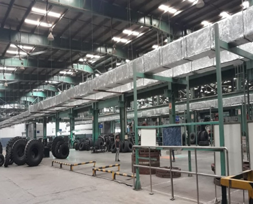 Rectangular Duct - Galvanized Steel, Variable Dimensions | Insulated with Fiberglass, High Airflow, Powder Coated Surface Finish, ASTM Compliant