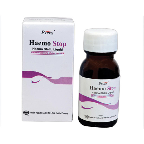 Haemo Static Liquid - Glass Bottle, 10ml | Fast Clotting, Easy Application, Sterile, Room Temp Storage