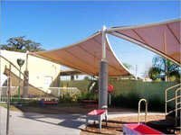 Garden Tensile Structure - Steel, Custom Sizes, Multicolor, Uv Resistant, 650 Gsm Pvc Wall Panels, Horizontal Open Style, Sliding Windows