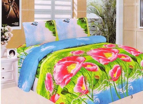 3d Bed Sheets - Digital Print Fabric, Fast Color Retention Technology