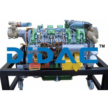 Marine Inboard Diesel Engine Without Inverter Cutaway