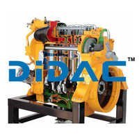 Two Stroke Four Cylinder Detroit Diesel Engine Cutaway - Color: Grey