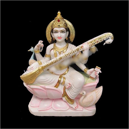 Marble Saraswati Statue