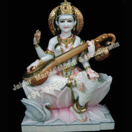 Marble Saraswati Statue