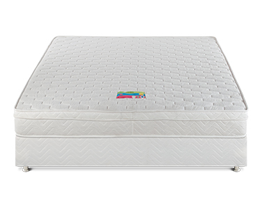 Bed Mattress - Foam, Twin Size, Plaid Style, White Polyester Fabric | Ideal Home Furniture for Comfort and Support