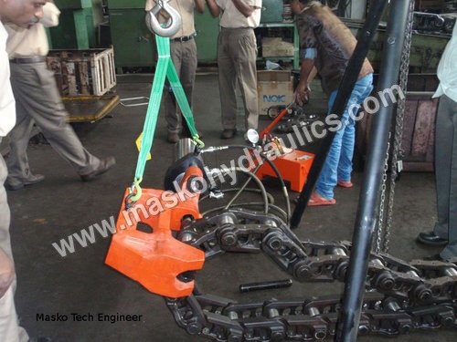 Excavator Track Link Pin Press