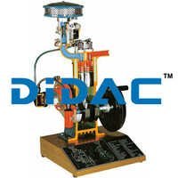 Four Stroke Petrol Engine Model Cutaway - Color: Grey