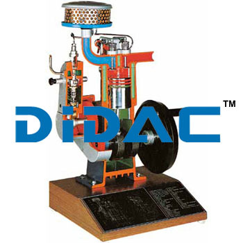Four Stroke Indirect Injection Diesel Engine Model Cutaway