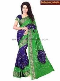 Latest Designer Bandhani Sarees Catalog