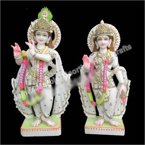 Marble Lord Radha Krishna Sculpture