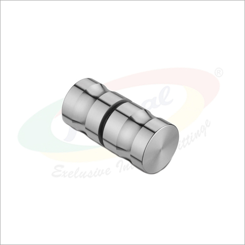Shower Door Knobs - Polished Metal Finish, Round Shape - Alloy, Aluminum, Stainless Steel, Zinc Alloy Options Available