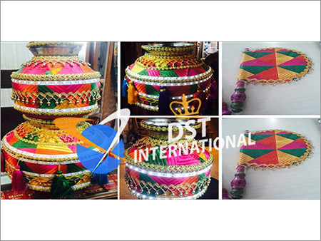 Punjabi Wedding Phulkari Decorated Led Lighted Jago