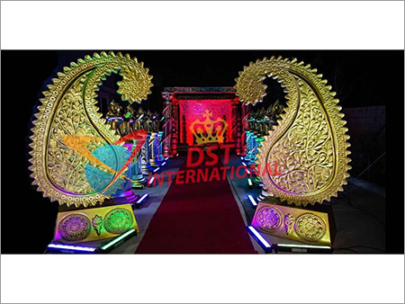 Golden Fiber Paisley Panels